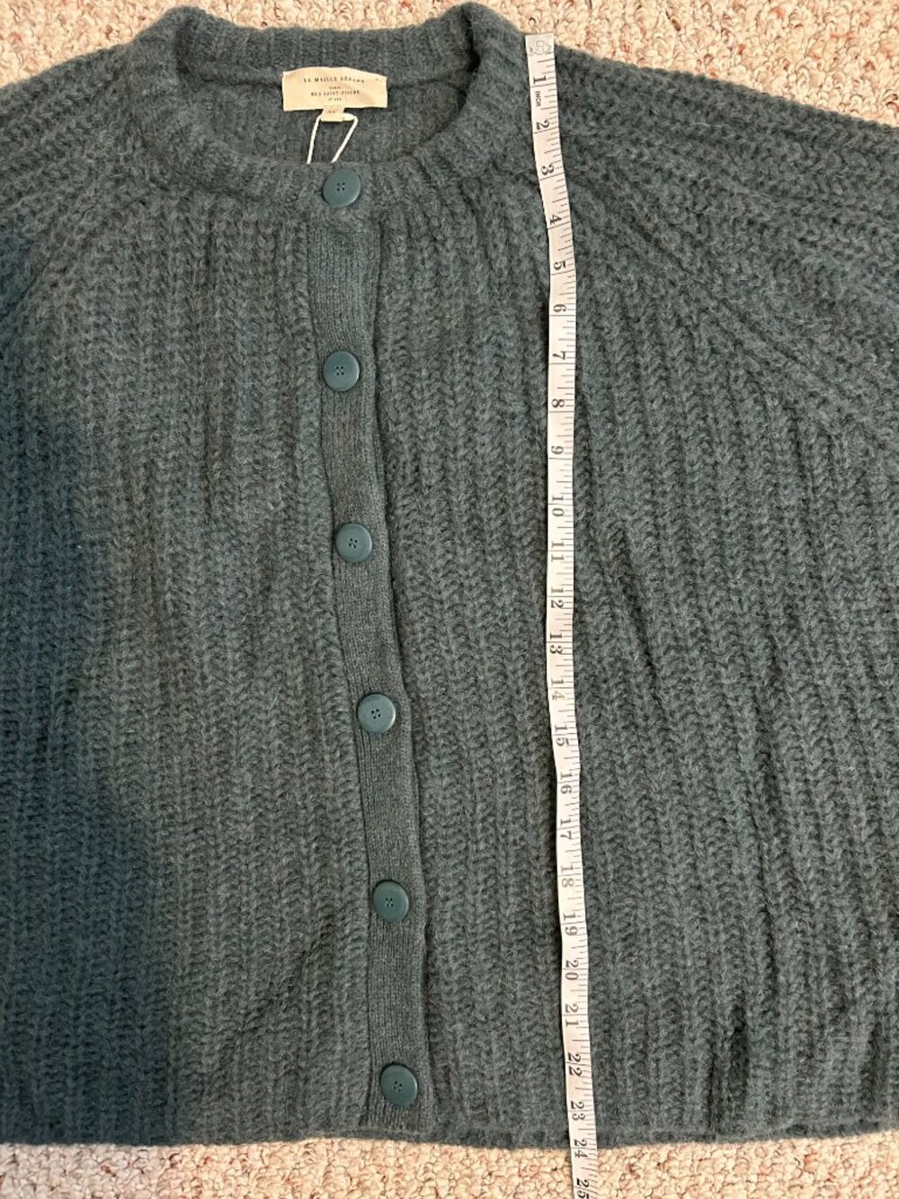 Sezane Emile Cardigan - Sage - XL - Picture 15 of 15